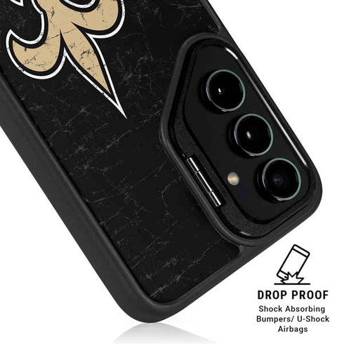 NFL New Orleans Saints Distressed Galaxy S24 Ultra Kickstand Case