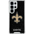 NFL New Orleans Saints Distressed Galaxy S25 Ultra Clear Case