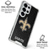 NFL New Orleans Saints Distressed Galaxy S25 Ultra Clear Case