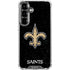 NFL New Orleans Saints Distressed Galaxy S26 Clear Case