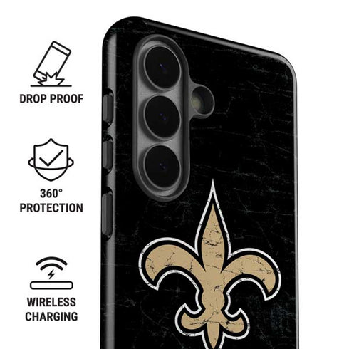 NFL New Orleans Saints Distressed Galaxy S26 Plus Impact Case