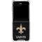 NFL New Orleans Saints Distressed Galaxy Z Flip6 Clear Case