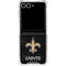 NFL New Orleans Saints Distressed Galaxy Z Flip7 Clear Case
