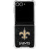 NFL New Orleans Saints Distressed Galaxy Z Flip7 Clear Case