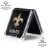 NFL New Orleans Saints Distressed Galaxy Z Flip7 Clear Case