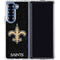 NFL New Orleans Saints Distressed Galaxy Z Fold7 Clear Case