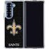 NFL New Orleans Saints Distressed Galaxy Z Fold7 Clear Case