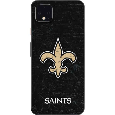 NFL New Orleans Saints Distressed Google Pixel 4 XL Skin