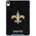 NFL New Orleans Saints Distressed iPad 11th Gen (2025) Clear Case