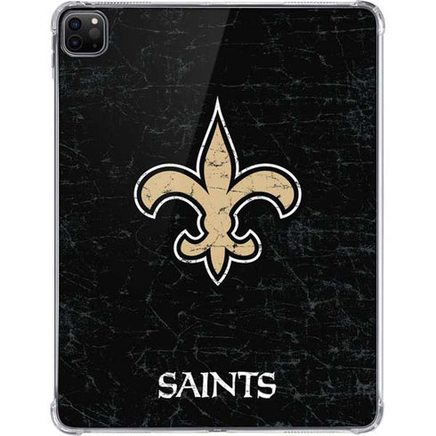 NFL New Orleans Saints Distressed iPad Pro 11in (2024) Clear Case