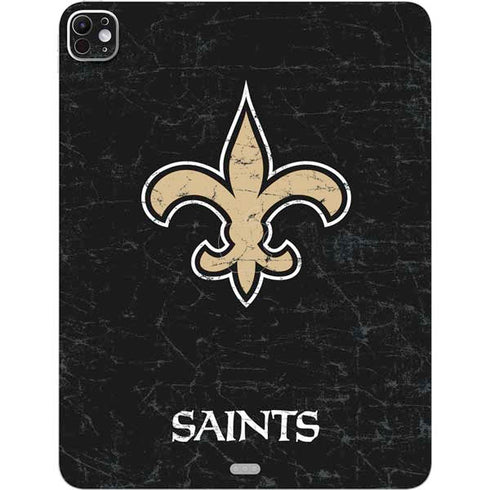 NFL New Orleans Saints Distressed iPad Pro 13in M4 (2024) Skin