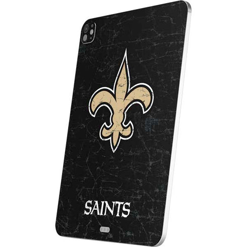 NFL New Orleans Saints Distressed iPad Pro 13in M4 (2024) Skin