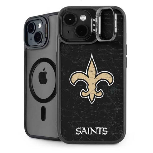 NFL New Orleans Saints Distressed iPhone 13 Kickstand Case