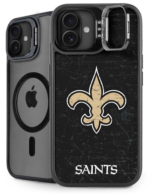 NFL New Orleans Saints Distressed iPhone 16 Plus Kickstand Case