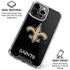 NFL New Orleans Saints Distressed iPhone 16 Pro Clear Case