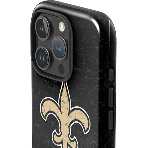 NFL New Orleans Saints Distressed iPhone 16 Pro Impact Case