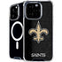 NFL New Orleans Saints Distressed iPhone 16 Pro Max MagSafe Case