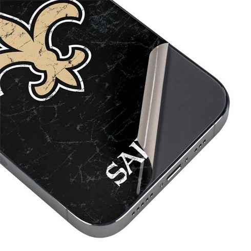 NFL New Orleans Saints Distressed iPhone 16 Pro Max Skin