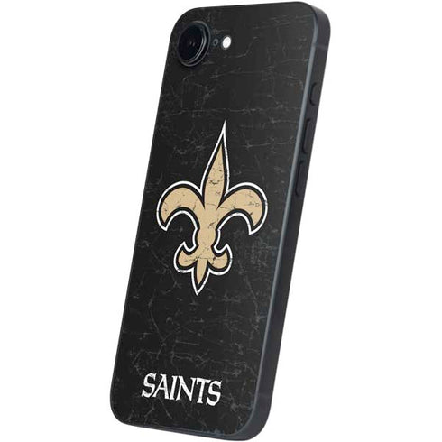 NFL New Orleans Saints Distressed iPhone 16e Skin