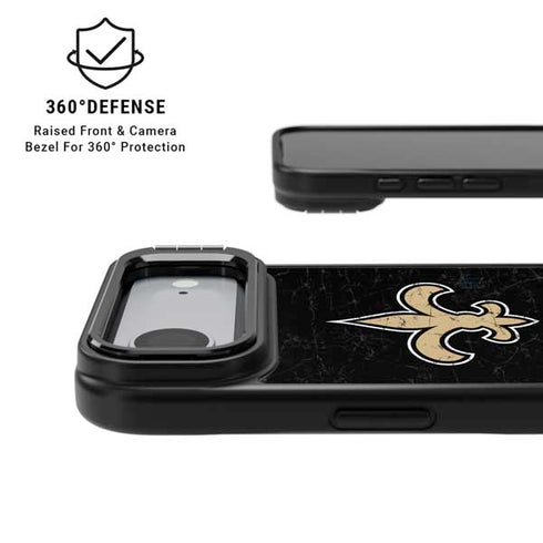 NFL New Orleans Saints Distressed iPhone 17 Air Kickstand Case