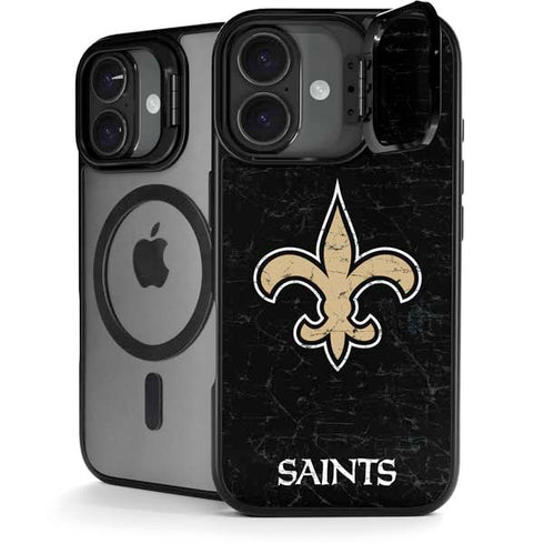 NFL New Orleans Saints Distressed iPhone 17 Kickstand Case