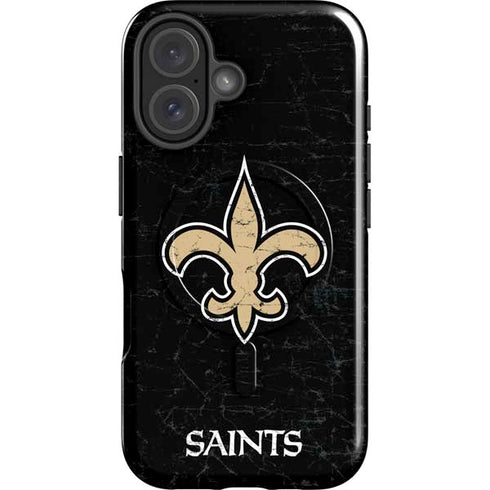 NFL New Orleans Saints Distressed iPhone 17 Magsafe Impact Case