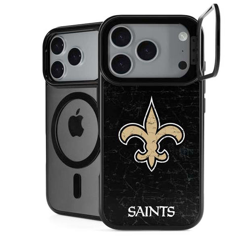 NFL New Orleans Saints Distressed iPhone 18 Pro Kickstand Case