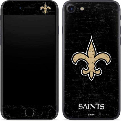 NFL New Orleans Saints Distressed iPhone 8 Skin