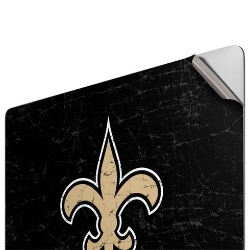 NFL New Orleans Saints Distressed Apple MacBook Pro 16-inch Skin