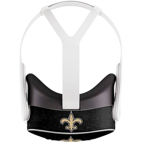 NFL New Orleans Saints Distressed Meta Quest 3S Skin
