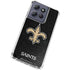 NFL New Orleans Saints Distressed Moto G 5G (2025) Clear Case
