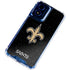 NFL New Orleans Saints Distressed Moto G 5G (2024) Clear Case