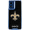 NFL New Orleans Saints Distressed Moto G Play 4G (2024) Clear Case