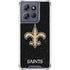 NFL New Orleans Saints Distressed Moto G Play 5G (2025) Clear Case