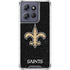 NFL New Orleans Saints Distressed Moto G Power 5G (2025) Clear Case