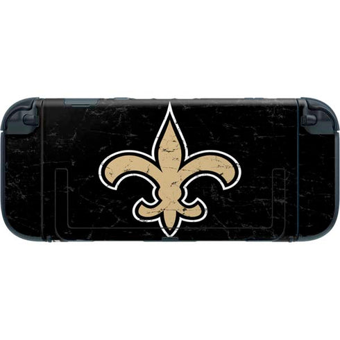 NFL New Orleans Saints Distressed Nintendo Switch 2 (2025) with Joy-Con Skin