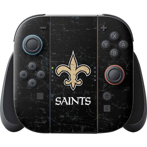 NFL New Orleans Saints Distressed Nintendo Skins