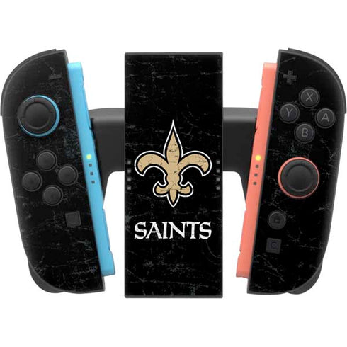 NFL New Orleans Saints Distressed Nintendo Switch 2 (2025) Joy-Con Controller Skin