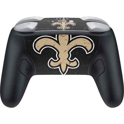 NFL New Orleans Saints Distressed Nintendo Switch 2 (2025) Pro Controller Skin
