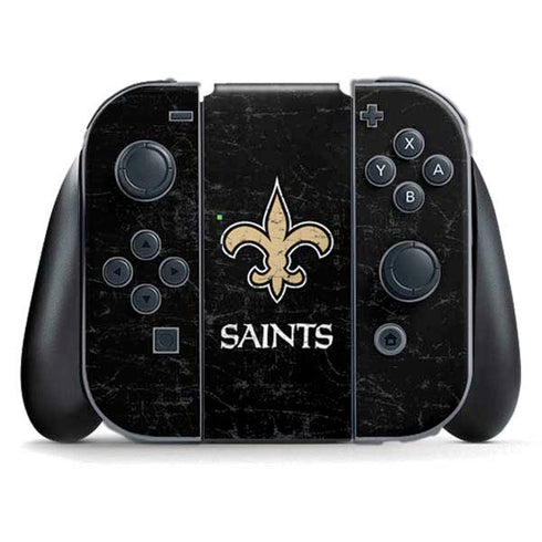 NFL New Orleans Saints Distressed Nintendo Skins