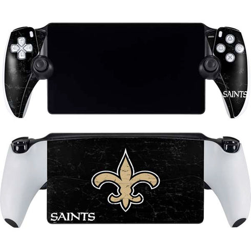 NFL New Orleans Saints Distressed PlayStation Portal Remote Player Skin