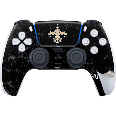NFL New Orleans Saints Distressed PS5 Pro Bundle Skin