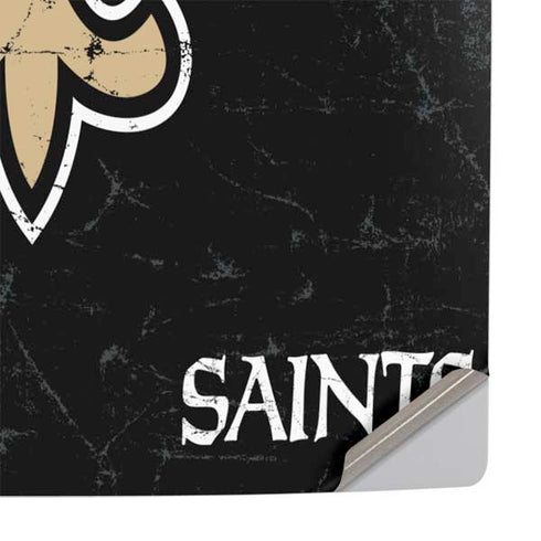 NFL New Orleans Saints Distressed PS5 Pro Console Skin