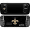 NFL New Orleans Saints Distressed Steam Deck Handheld Gaming Computer OLED Skin