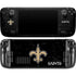 NFL New Orleans Saints Distressed Steam Deck Handheld Gaming Computer OLED Skin