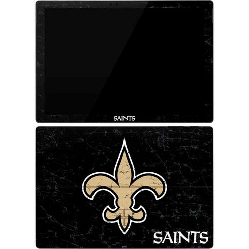 NFL New Orleans Saints Distressed Surface Pro 7 Skin