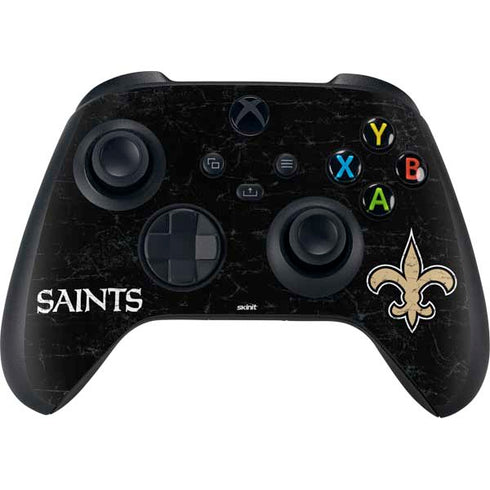 NFL New Orleans Saints Distressed Xbox Series X Bundle Skin