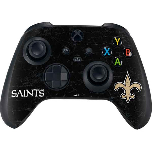 NFL New Orleans Saints Distressed Xbox Series X Controller Skin