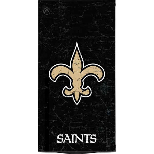 NFL New Orleans Saints Distressed XBox Series X Digital Edition Console Skin