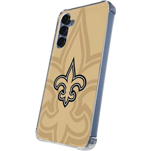 NFL New Orleans Saints Double Vision Galaxy A55 5G Clear Case